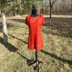 Skies Are Blue Vibrant Red Mini Dress